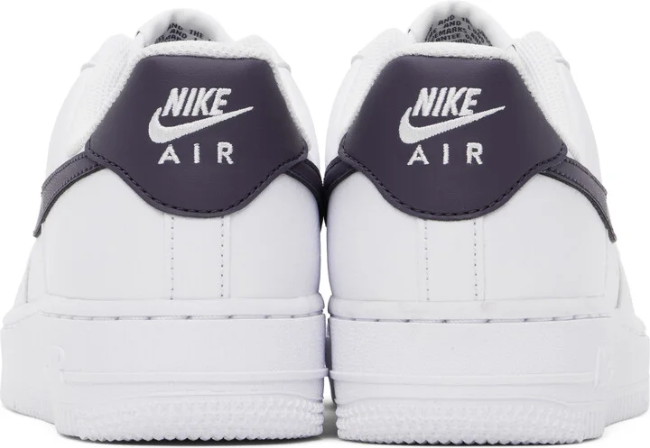 Nike White & Purple Air Force 1 '07 Next Nature Sneakers - Image 2