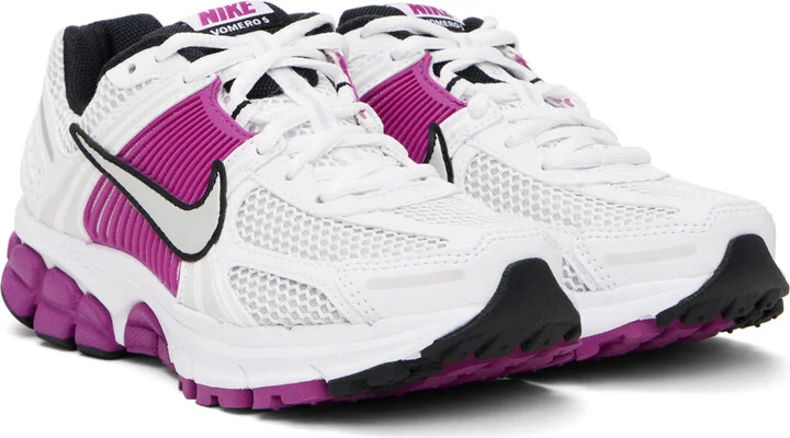 Nike White Zoom Vomero 5 Sneakers - Image 4