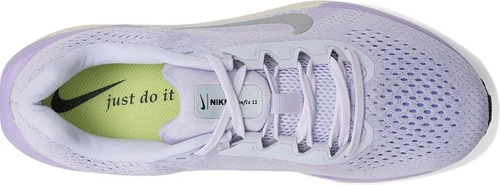 Nike Winflo 11 Women's Shoes Amethyst Tint/Metallic Silver/Hydrangeas : 9 B - Medium, Synthetic - Image 2