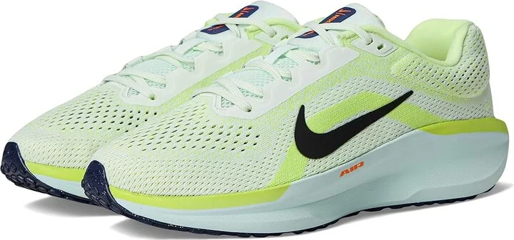 Nike Winflo 11 Women's Shoes Barely Green/Black/Volt/Total Orange : 8 B - Medium, Synthetic