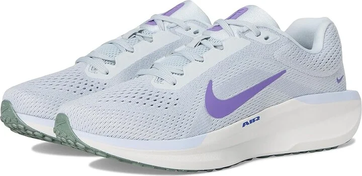 Nike Winflo 11 Women's Shoes Pure Platinum/Ghost/Wild Violet/Concord/Summit White/Clay Green : 9 B - Medium, Synthetic