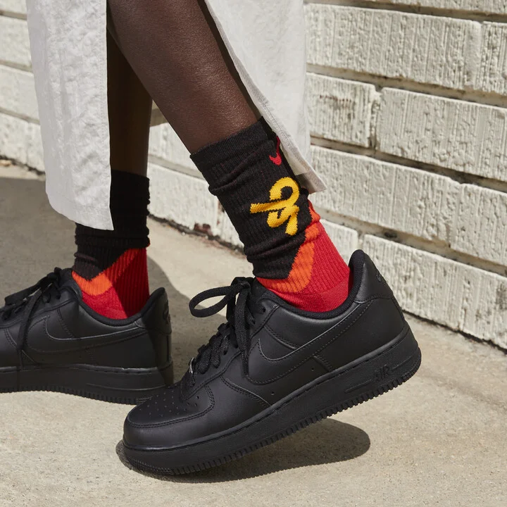 Nike Women's Air Force 1 '07 Shoes in Black | DD8959-001 - Image 2