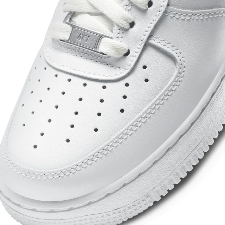 Nike Women's Air Force 1 '07 Shoes in White | DD8959-100 - Image 8