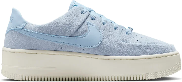 Nike Women's Air Force 1 Sage Low Shoes in Blue | AR5339-403 - Image 3