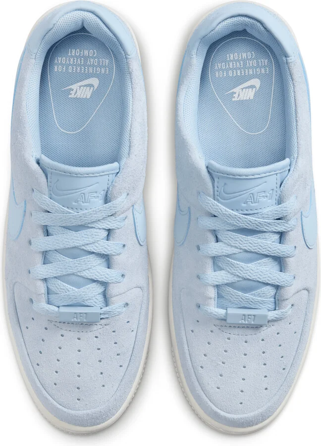 Nike Women's Air Force 1 Sage Low Shoes in Blue | AR5339-403 - Image 4