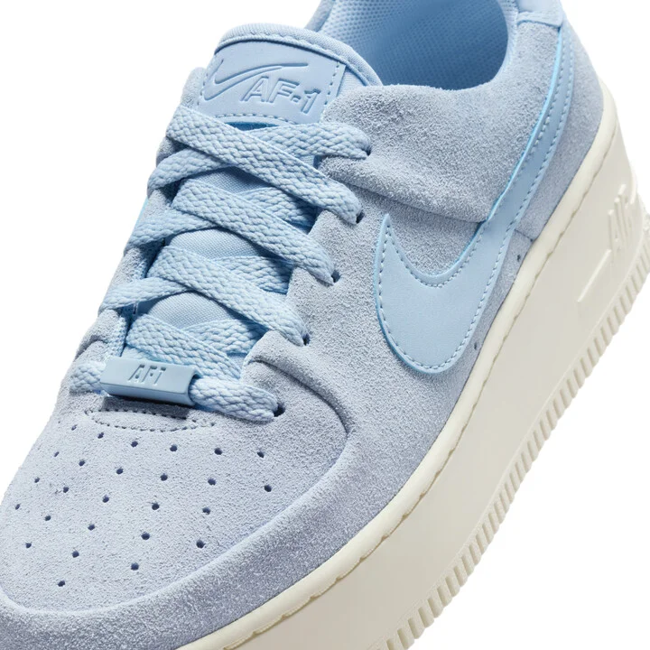 Nike Women's Air Force 1 Sage Low Shoes in Blue | AR5339-403 - Image 7
