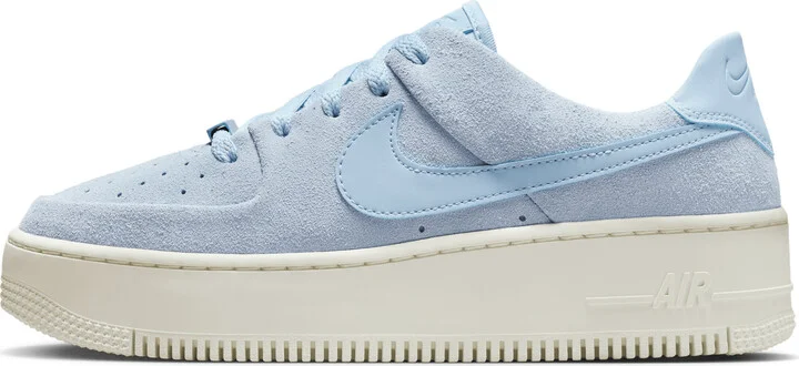 Nike Women's Air Force 1 Sage Low Shoes in Blue | AR5339-403