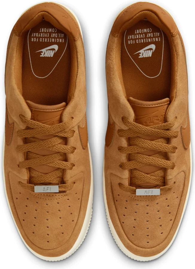Nike Women's Air Force 1 Sage Low Shoes in Brown | AR5339-701 - Image 4