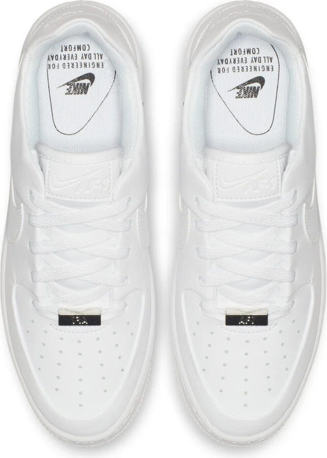 Nike Women's Air Force 1 Sage Low Shoes in White | AR5339-100 - Image 4