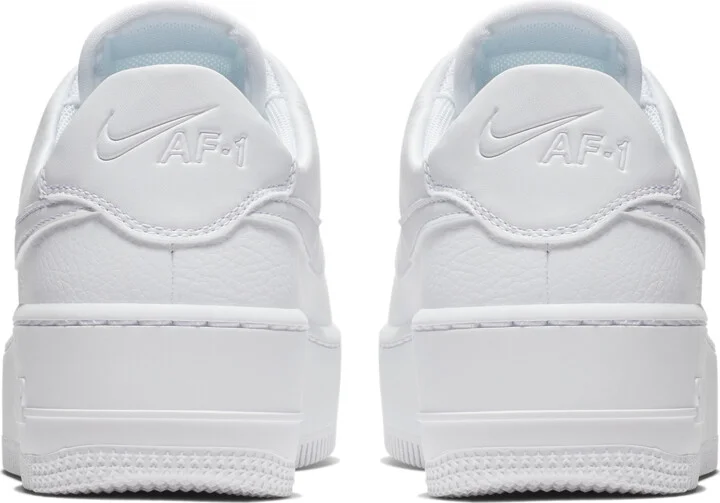 Nike Women's Air Force 1 Sage Low Shoes in White | AR5339-100 - Image 6