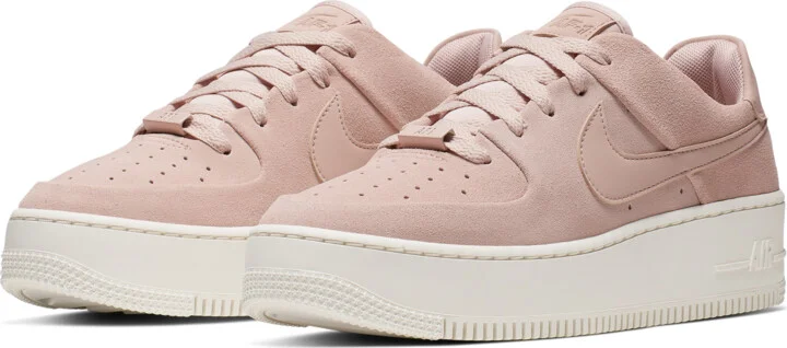 Nike Women's Air Force 1 Sage Low Shoes in White | AR5339-201 - Image 5