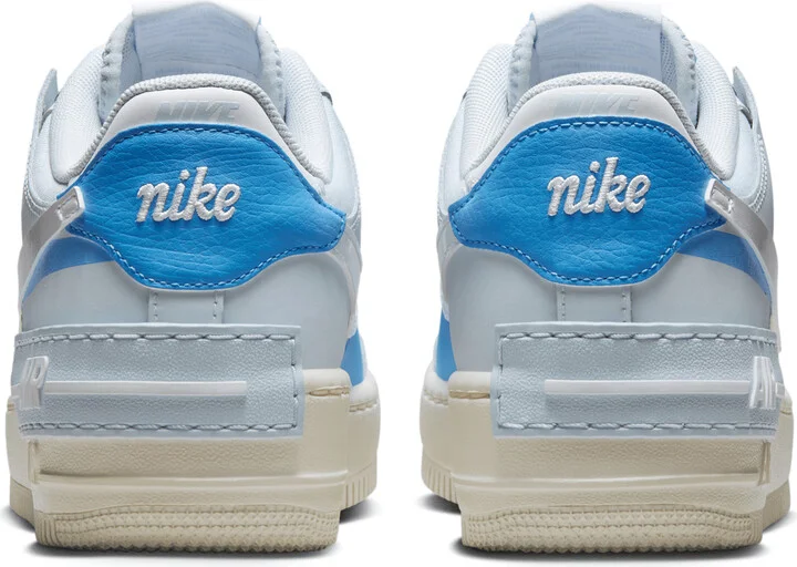 Nike Women's Air Force 1 Shadow Shoes in Blue | DZ1847-400 - Image 6