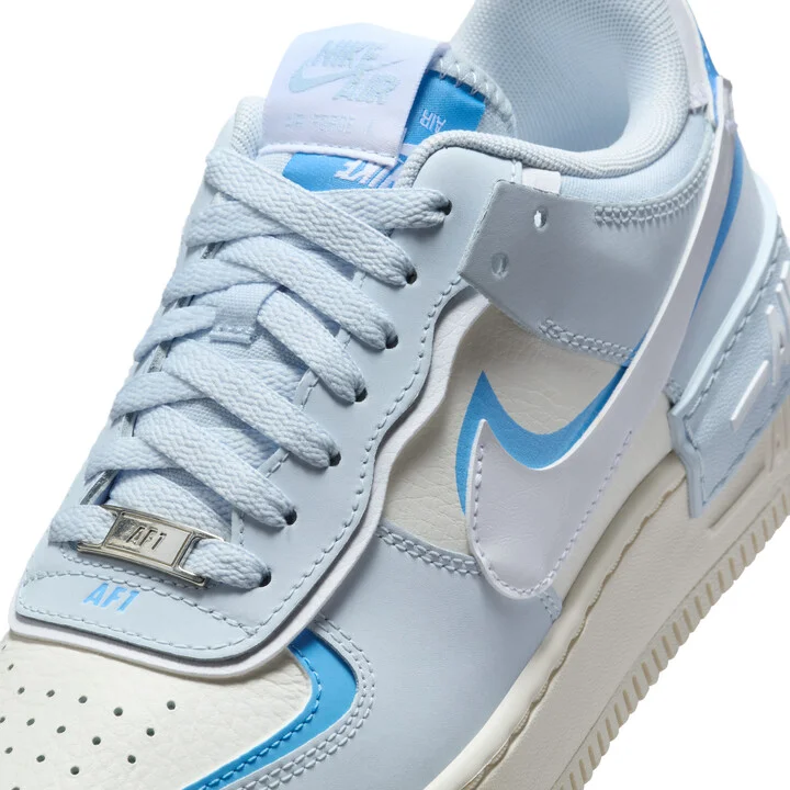 Nike Women's Air Force 1 Shadow Shoes in Blue | DZ1847-400 - Image 7