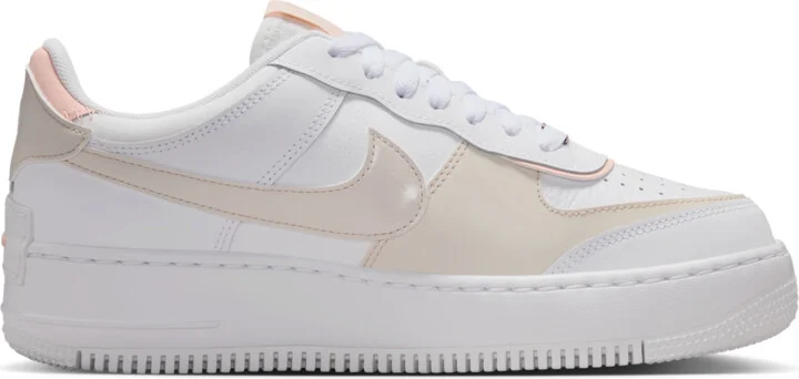Nike Women's Air Force 1 Shadow Shoes in White | CI0919-121 - Image 3