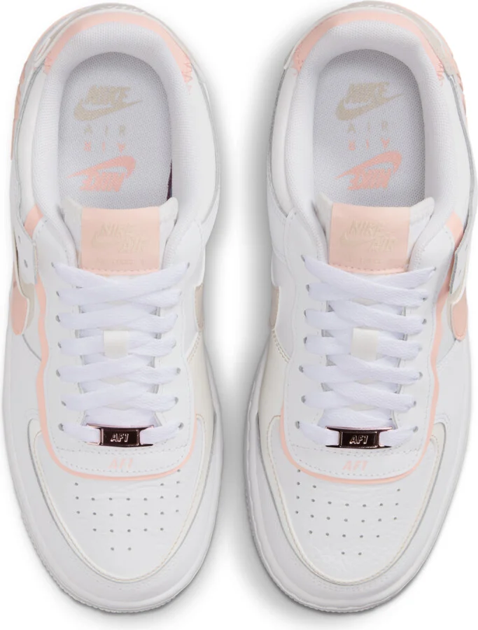 Nike Women's Air Force 1 Shadow Shoes in White | CI0919-121 - Image 4