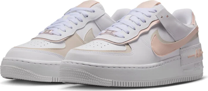 Nike Women's Air Force 1 Shadow Shoes in White | CI0919-121 - Image 5