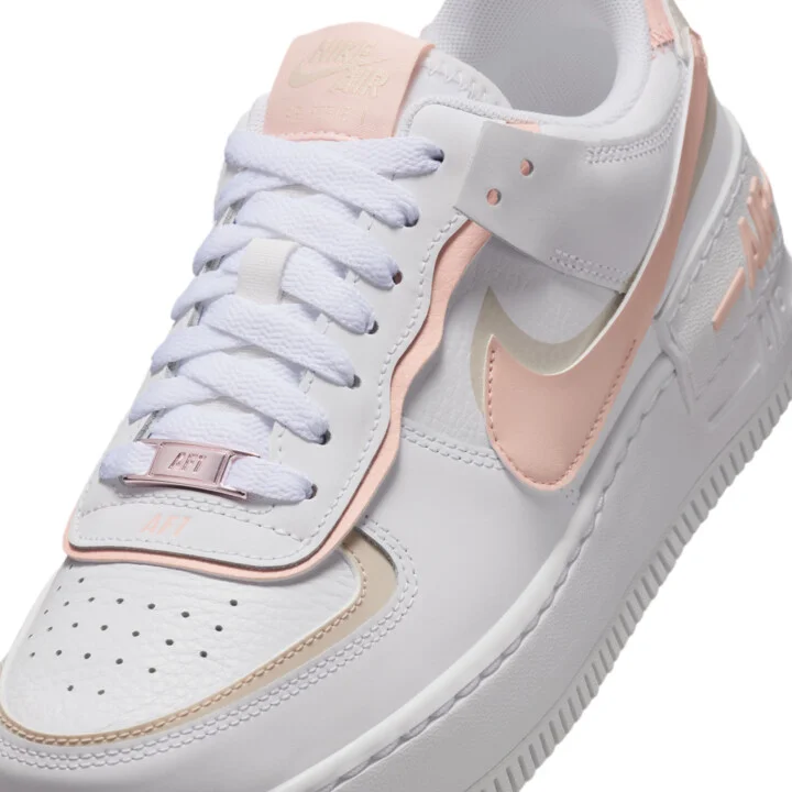 Nike Women's Air Force 1 Shadow Shoes in White | CI0919-121 - Image 7