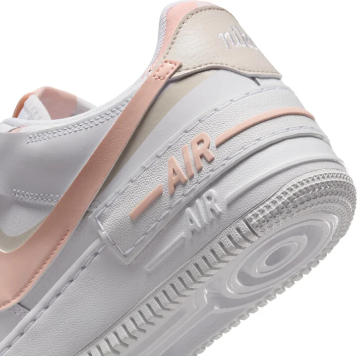 Nike Women's Air Force 1 Shadow Shoes in White | CI0919-121 - Image 8