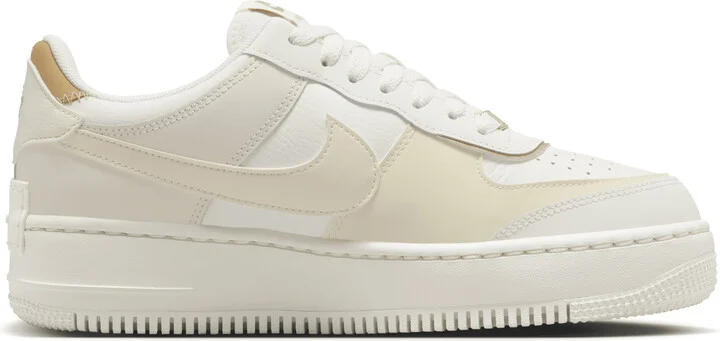 Nike Women's Air Force 1 Shadow Shoes in White | DZ1847-108 - Image 3