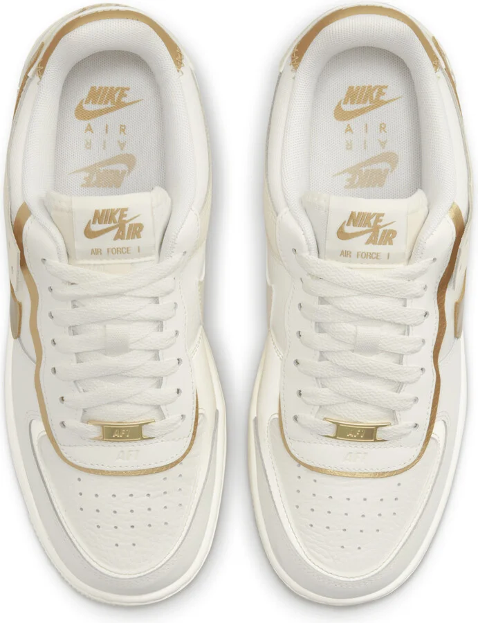Nike Women's Air Force 1 Shadow Shoes in White | DZ1847-108 - Image 4