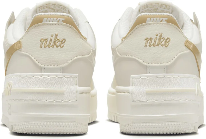 Nike Women's Air Force 1 Shadow Shoes in White | DZ1847-108 - Image 6