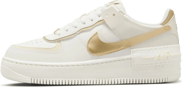 Nike Women's Air Force 1 Shadow Shoes in White | DZ1847-108