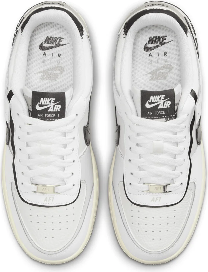 Nike Women's Air Force 1 Shadow Shoes in White | DZ1847-110 - Image 4
