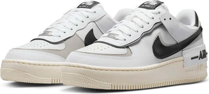 Nike Women's Air Force 1 Shadow Shoes in White | DZ1847-110 - Image 5
