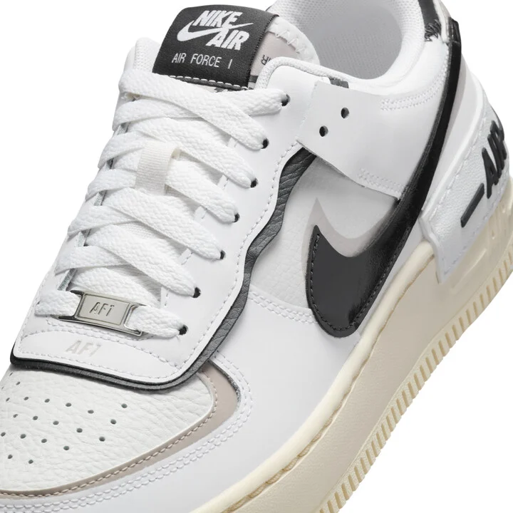 Nike Women's Air Force 1 Shadow Shoes in White | DZ1847-110 - Image 7