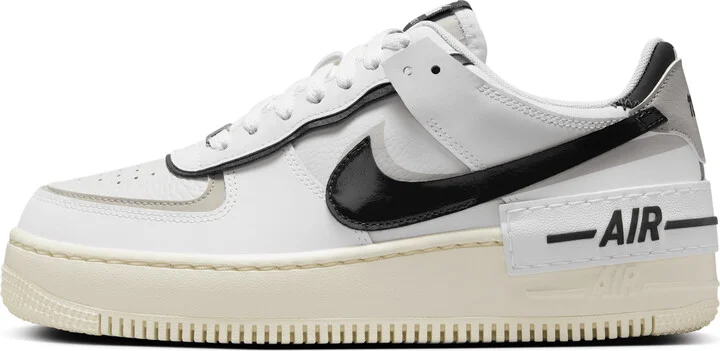 Nike Women's Air Force 1 Shadow Shoes in White | DZ1847-110