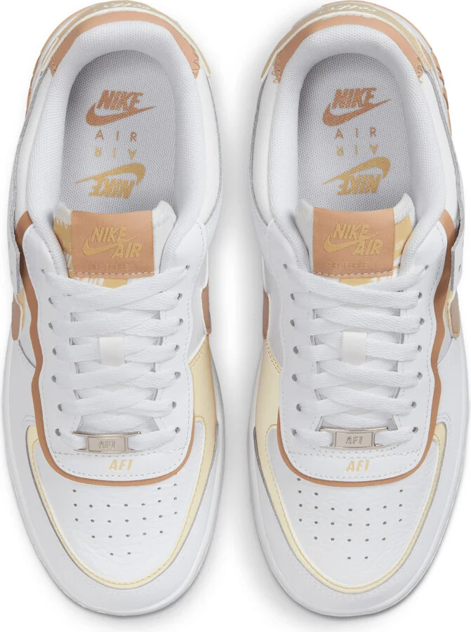 Nike Women's Air Force 1 Shadow Shoes in White | DZ1847-111 - Image 4