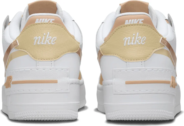 Nike Women's Air Force 1 Shadow Shoes in White | DZ1847-111 - Image 6