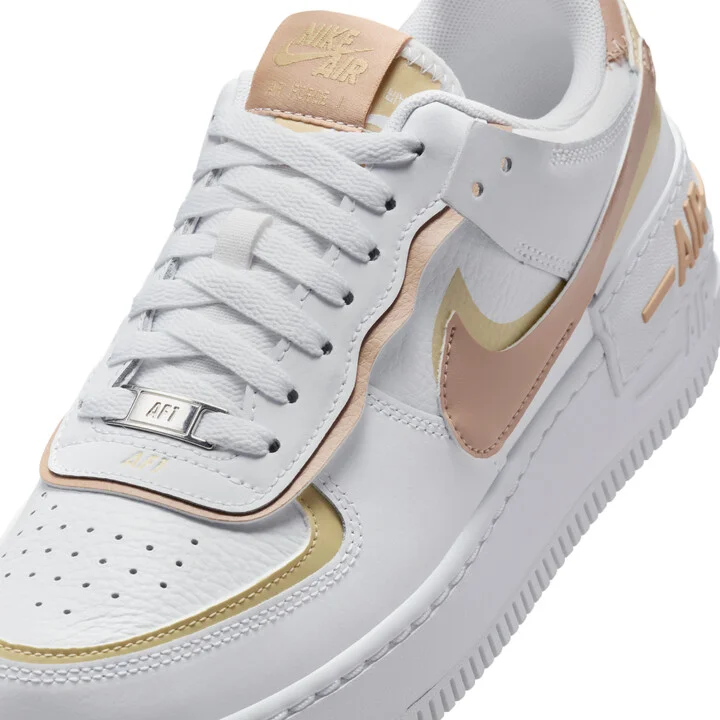 Nike Women's Air Force 1 Shadow Shoes in White | DZ1847-111 - Image 7