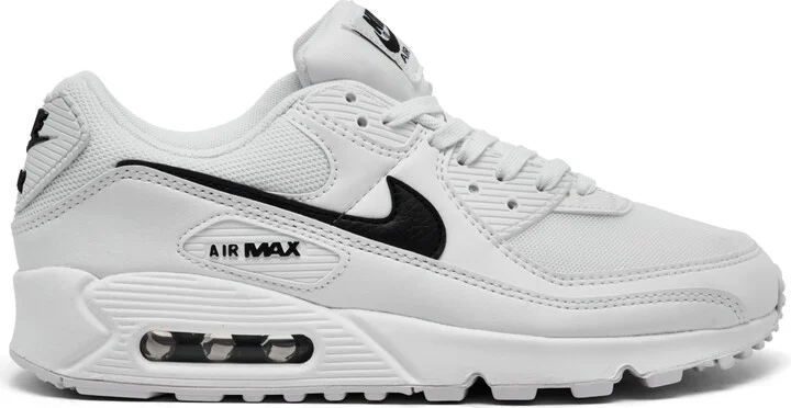 Nike Women's Air Max 90 Casual Sneakers from Finish Line - White, Black - Image 2