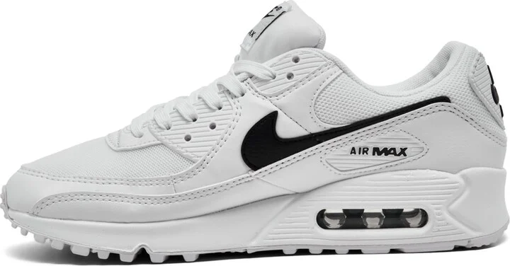 Nike Women's Air Max 90 Casual Sneakers from Finish Line - White, Black - Image 3