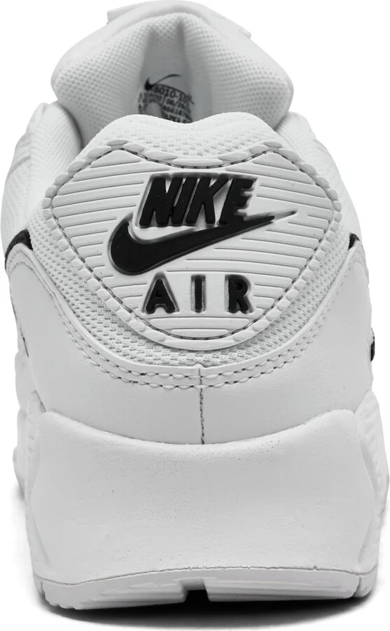 Nike Women's Air Max 90 Casual Sneakers from Finish Line - White, Black - Image 4