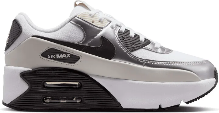 Nike Women's Air Max 90 LV Shoes in White | IB0170-100 - Image 3