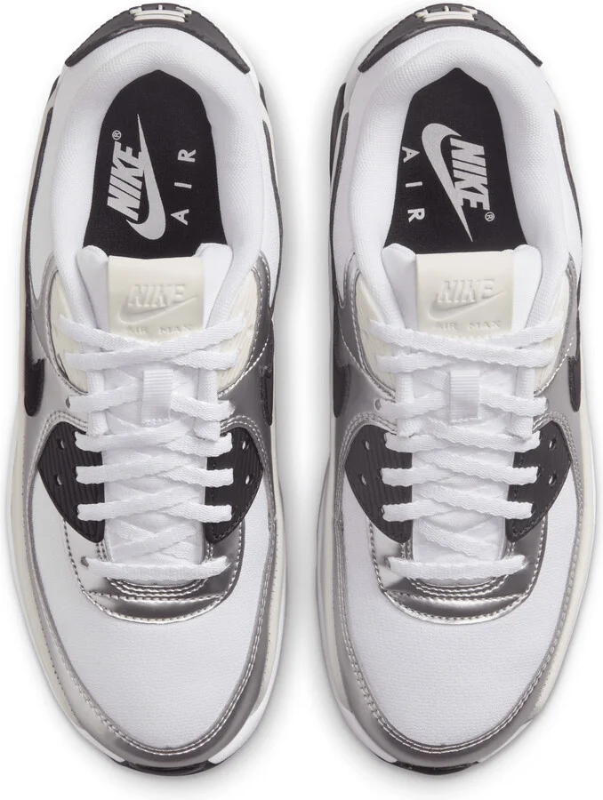 Nike Women's Air Max 90 LV Shoes in White | IB0170-100 - Image 4