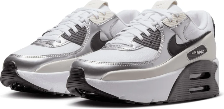 Nike Women's Air Max 90 LV Shoes in White | IB0170-100 - Image 5