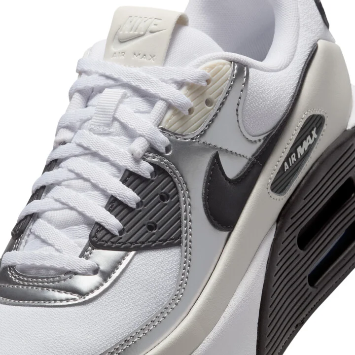Nike Women's Air Max 90 LV Shoes in White | IB0170-100 - Image 7