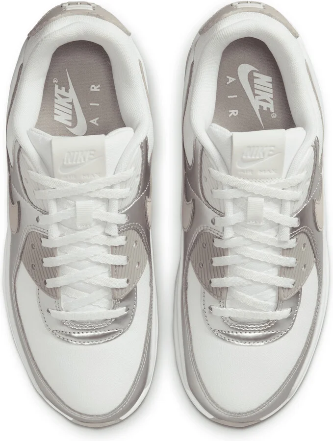 Nike Women's Air Max 90 LV8 Shoes in White | IB0170-101 - Image 4