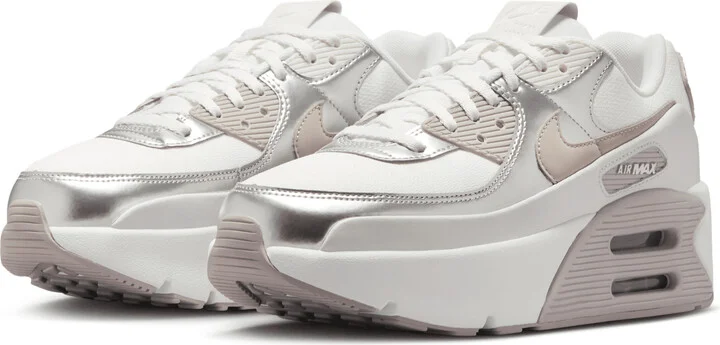 Nike Women's Air Max 90 LV8 Shoes in White | IB0170-101 - Image 5