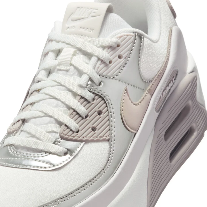 Nike Women's Air Max 90 LV8 Shoes in White | IB0170-101 - Image 7