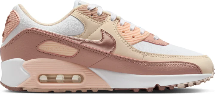 Nike Women's Air Max 90 Next Nature Premium Shoes in White | HQ1783-100 - Image 3