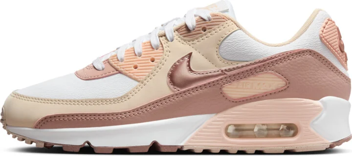 Nike Women's Air Max 90 Next Nature Premium Shoes in White | HQ1783-100