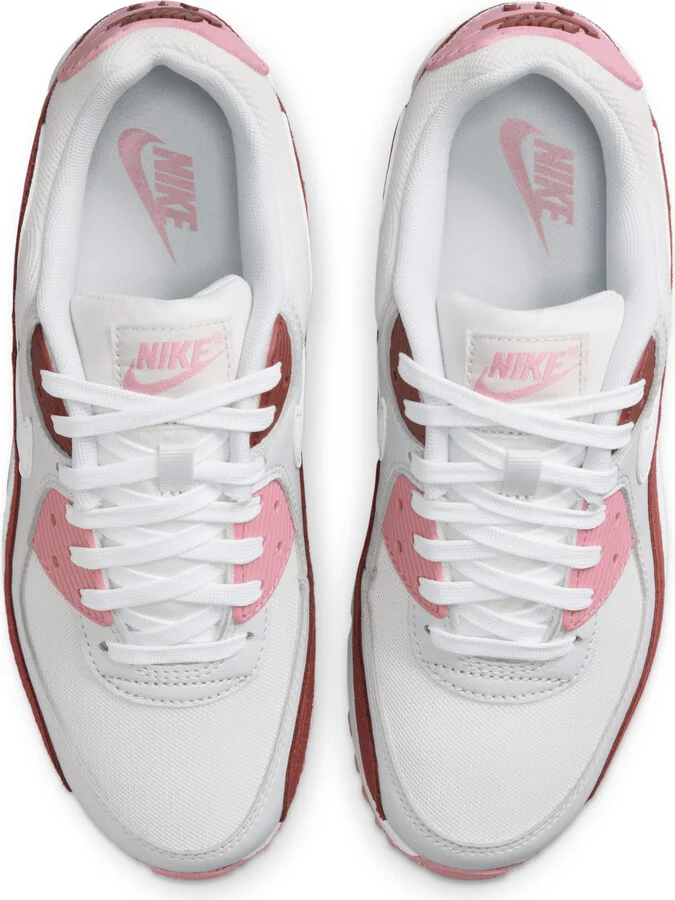 Nike Women's Air Max 90 SE Shoes in Red | HM9451-600 - Image 4