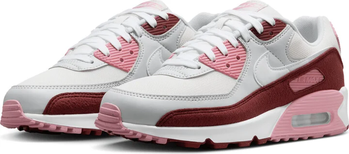 Nike Women's Air Max 90 SE Shoes in Red | HM9451-600 - Image 5