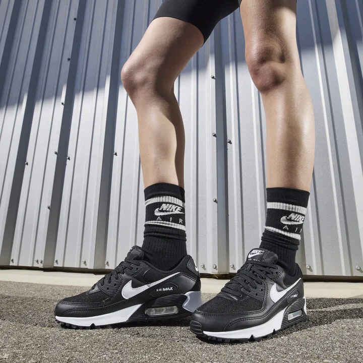 Nike Women's Air Max 90 Shoes in Black | DH8010-002 - Image 2