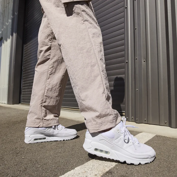 Nike Women's Air Max 90 Shoes in White | DH8010-100 - Image 10