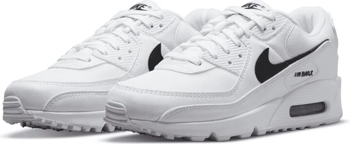 Nike Women's Air Max 90 Shoes in White | DH8010-101 - Image 6